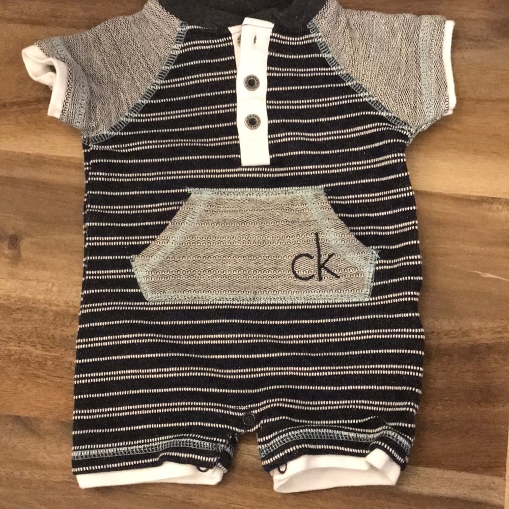 Calvin Klein shorts onesie